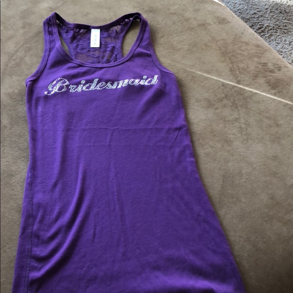 Bridesmaid tank size medium
